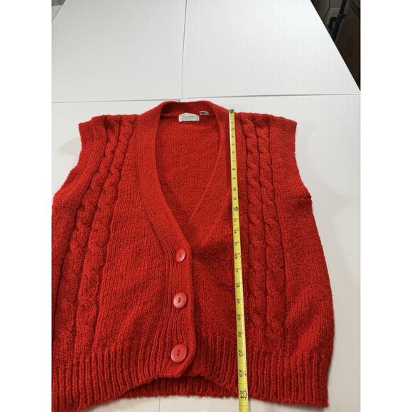 Women’s Vintage Christmas Red Size L Shenanigans Sweater Vest - Picture 6 of 6
